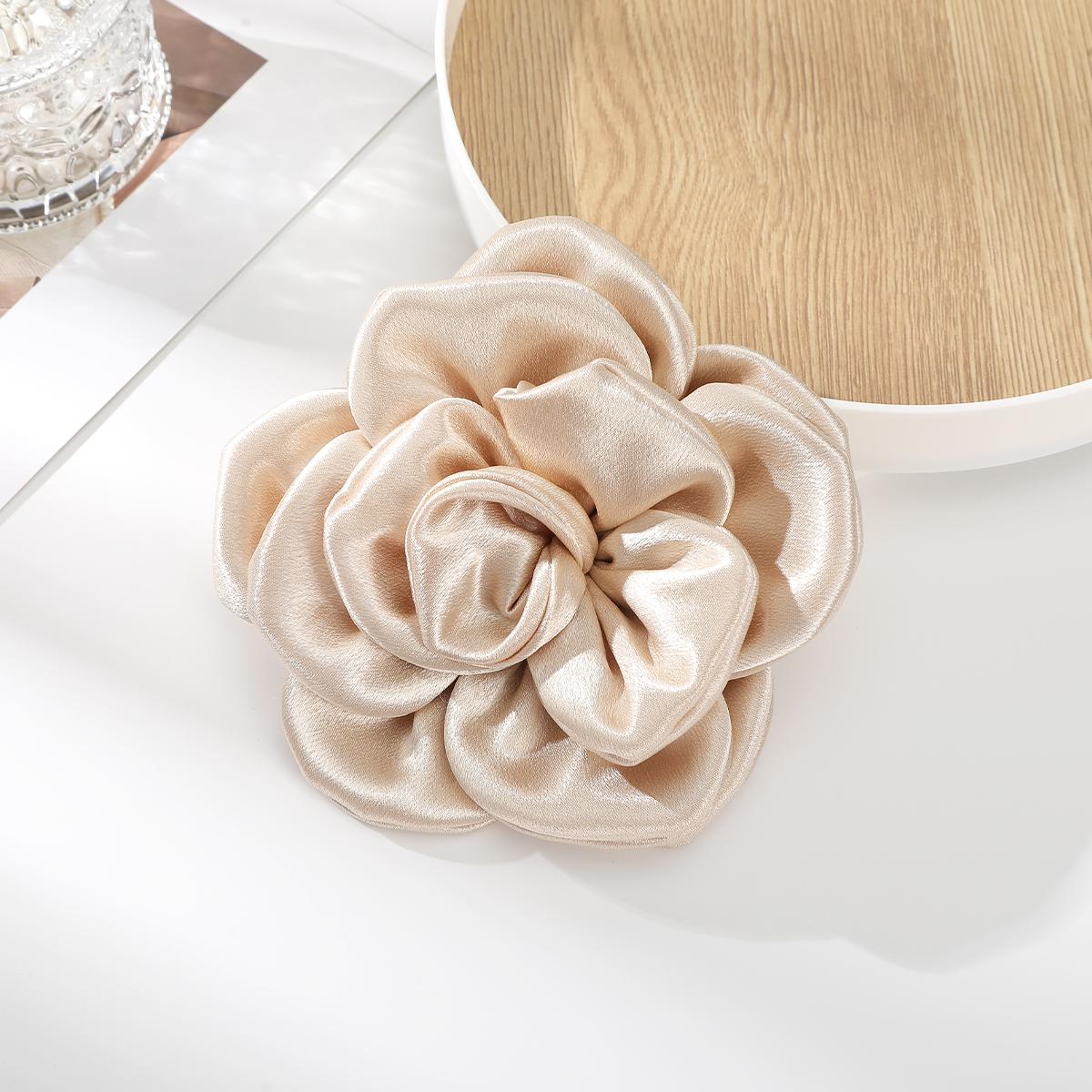 

15см Тканевая заколка для волос с цветком, бордовая, для вечеринки, для женщин, большая, для укладки густых волос, заколка для волос, летняя новинка, заколки-зажимы