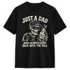Oversized Tshirt Just A Dad Who Always Came Back With The Milk Funny Fathers Pure Cotton T Shirts Fashion Tshirt