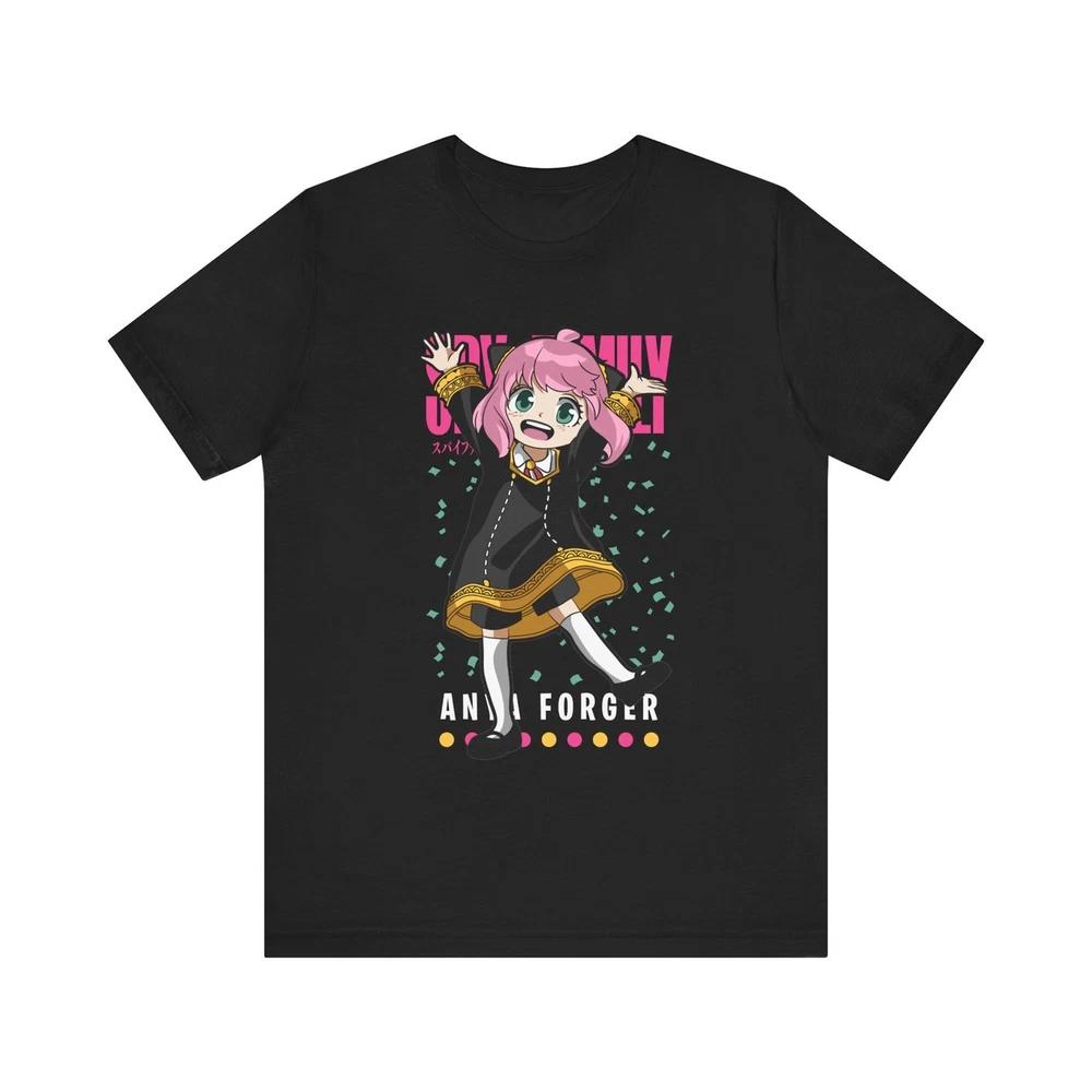 Anime Spy X Family Anya T Shirt Size S 4XL BLACK Size S 4XL S