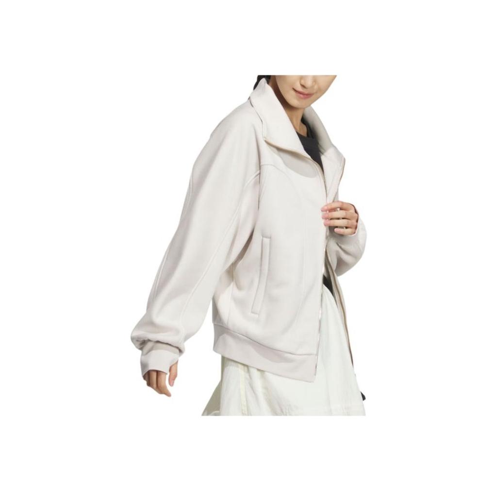 Adidas FW24 Small Logo Series Fleece Jacket Women Jacket Phosphor-Brown JJ3566