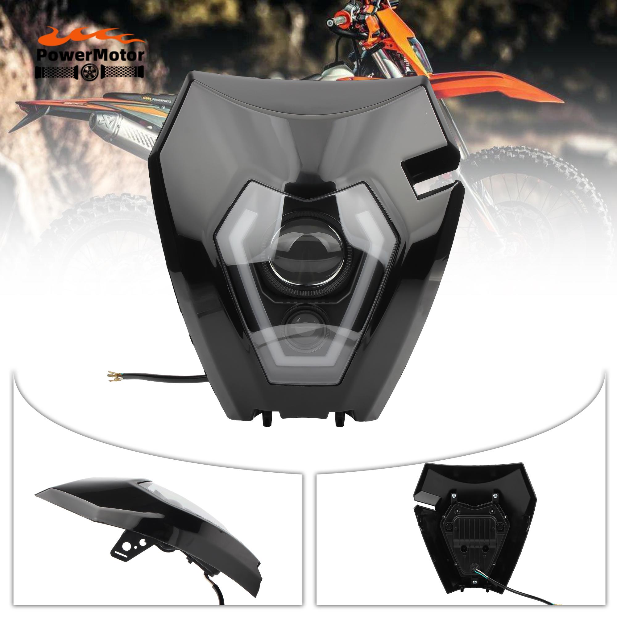 

Пластик фары мотоцикла для KTM EXC 250 300 450 2008-2013 EXC - F150 300 350 2013-2026 Мотокросс Пластина фары Эндуро чёрный