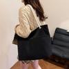 Bag Large Capacity Women's Korean Version One-shoulder Fashion Casual Retro Art Corduroy Women's Bag Simple Women's Bag Tote Bag