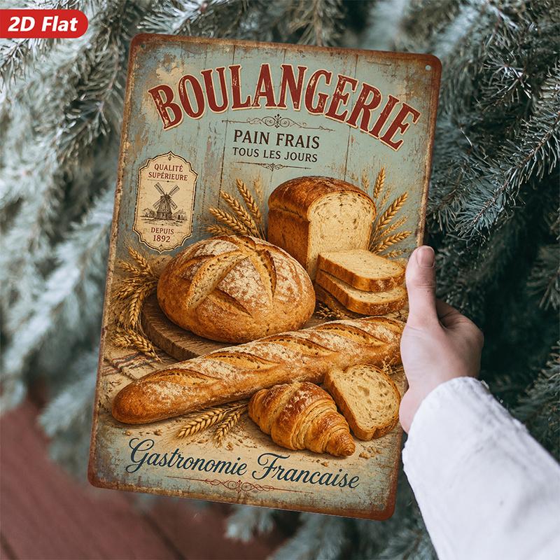 Boulangerie Metal Sign 8x12 Inch French Bakery Decor