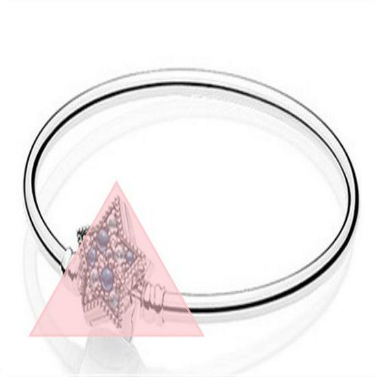 Weißkupfer Versilbert Herz & Mickey/Minnie Anhänger Armreif