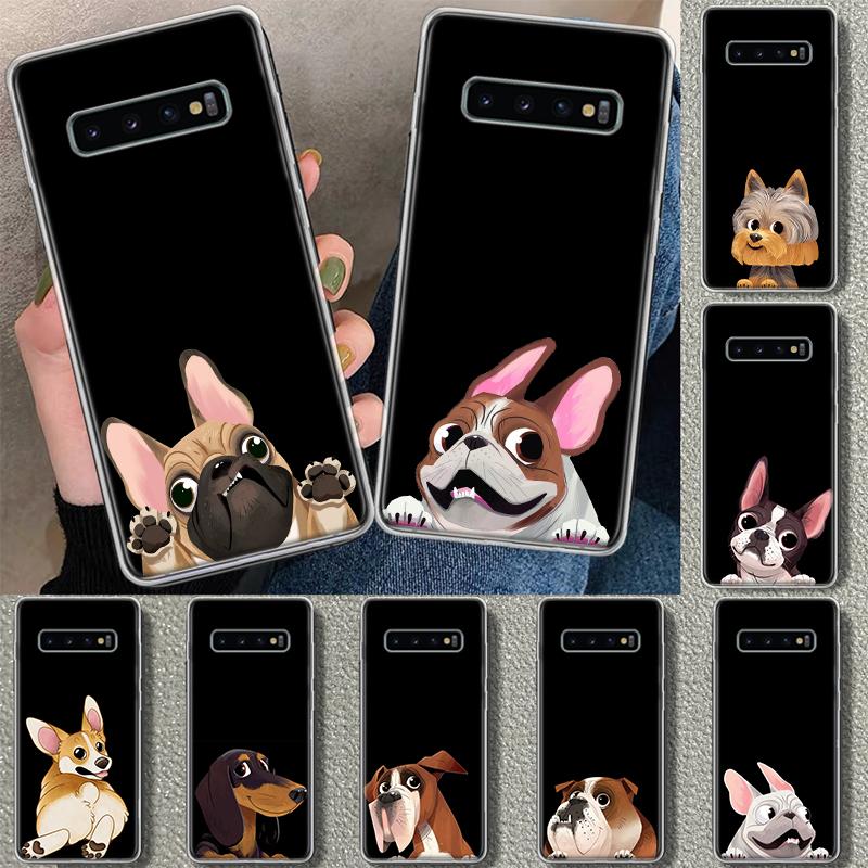 Pug Dog French Bulldog Phone Case Cover for Samsung Galaxy S26 S25 Edge S24 S23 Ultra S22 Plus S21 FE S20 + Art Customized Funda