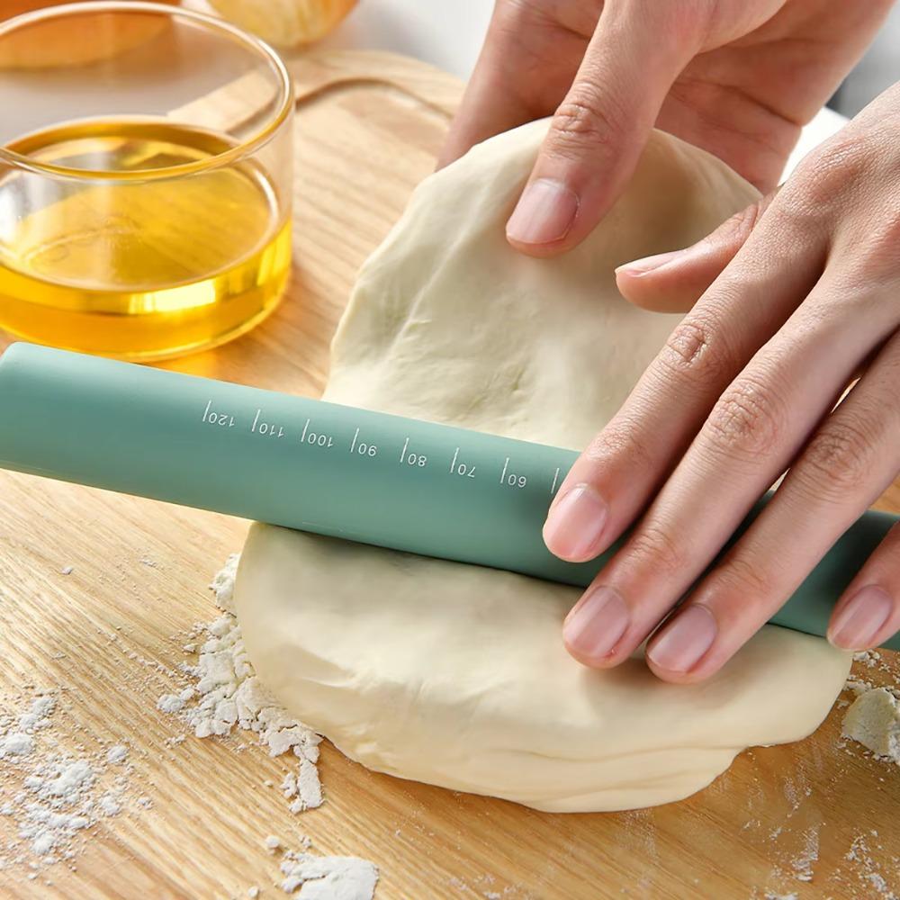 Food Grade Silicone Rolling Pin Non-Stick Flour Roller Baking Tool Baking Roller Pizza