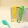 Durable Wide-Tooth Massage Comb with Hook for Long Straight Hair - Easy Detangling for Men & Women