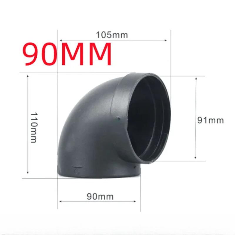 42mm/60mm/75mm/90mm Air Vent Ducting T Y L Piece Elbow Pipe For Webasto Diesel Parking Heater Outlet Exhaust Connector Joiner