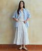 Wednesday Oasis For Woman Check Tiered Long Skirt_Ivory(Wb6Sk04)