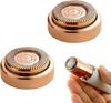 Безупречные сменные лезвия для Rose Gold Gold для удаления мелких волосков на лице, гладкое покрытие, женский триммер, 2 шт., Покрытие, Позолоченное, Триммер, Инструмент,