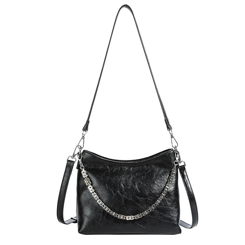 

Сумка-мессенджер для通勤 женская новая модная повседневная маленькая квадратная сумка женская чёрный