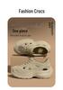 Women's Non-Slip Thick Sole Beach Sandals – Summer Closed-Toe, Height-Increasing Dad Sandals