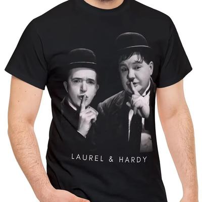 2026 Summer Ralph  Hardy Comedy Duo Tshirt Highquality Casual Comfortable and Breathable Mens Printed Roundneck Tshirt