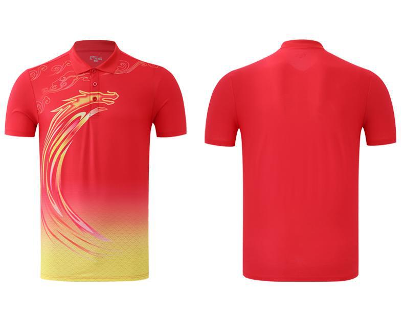 Unisex Quick-Dry Breathable Table Tennis & Badminton Short-Sleeve Sports Top Women s M
