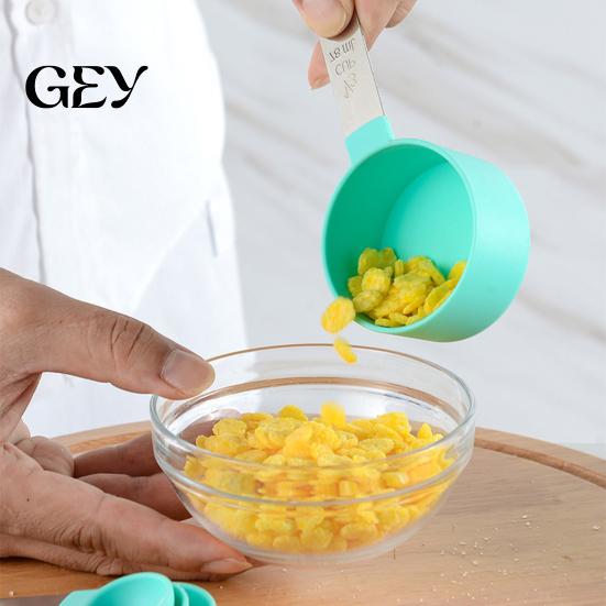 Kitchen Measurement Set 10Pcs Measuring Cups And Spoons Set, Stainless Steel for Dry Liquid Ingredients, Nesting Baking Tools, Gadgets Wet Ingredient