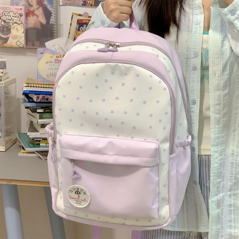 The New Schoolbag Is High-value, Fresh and Sweet, Candy-colored Backpack, Lightweight and Large-capacity Backpack for Junior High School Students.
