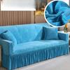 New Thickened Crystal Velvet Light Luxury Jacquard Sofa Cover Lace Style All Inclusive Elastic Sofa Cover Cover