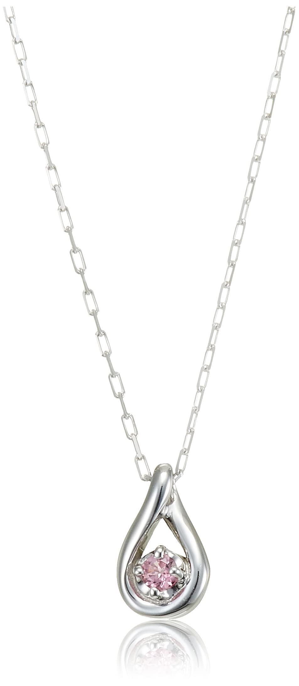 

October Birthstone K10 White Gold Necklace 111736123217 [Yondo Sea] Women s