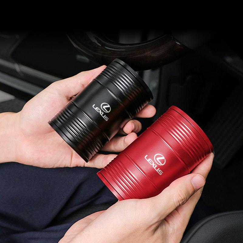 Car Ash Tray Cup Aluminum Alloy Cigarette Ashtray For Lexus F-SPORT ES RX NX LS UX LM LX GX LC RZ IS CT GS RC HS SC TX LBX IS300 AFG1