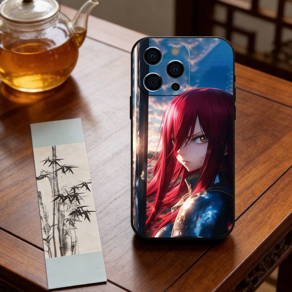Anime F-Fairy Tail E-Erza Scarlet Phone Case Silicone Soft For IPhone 17 16 15 14 13 12 11 X XR Plus Pro Max Plus