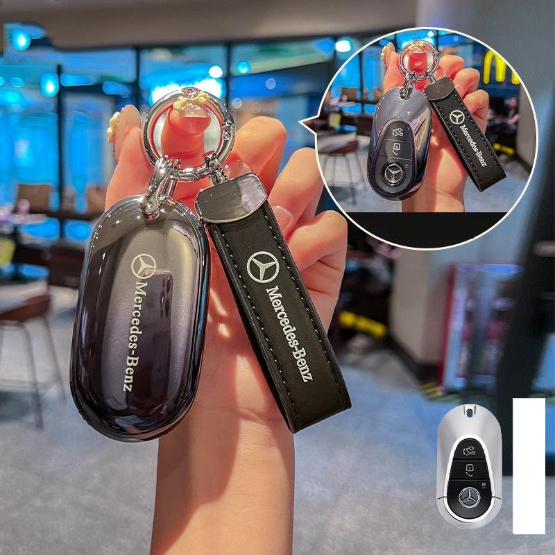 Car Remote Key Case Shell For Mercedes Benz C E S Class W223 W206 C260 S450 S500 CLA W177 C180L E260L W205 W213 W222 AMG CLA220