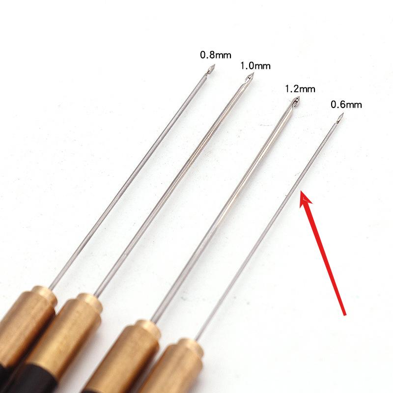 

1 шт. крючок для вышивания, деревянная ручка, крючки для бисера для шитья, вышивания, бисероплетения 0,6 мм+0,8 мм+1,0 мм+1,2 мм Дропшиппинг
