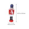 6 Pcs Nutcracker Soldier Christmas Wooden Nutcracker Soldier Tall Christmas Ornaments Figures Puppet Toy Christmas Tree Hanging Decorations Decor Gift