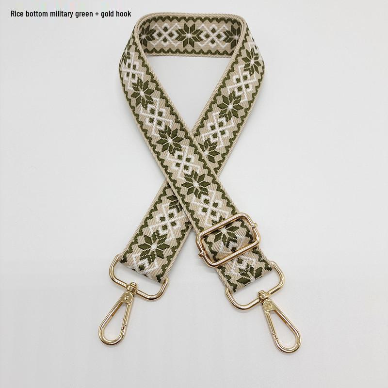 3.8cm Wide Diamond Jacquard Crossbody Strap for Bags and Backpacks.