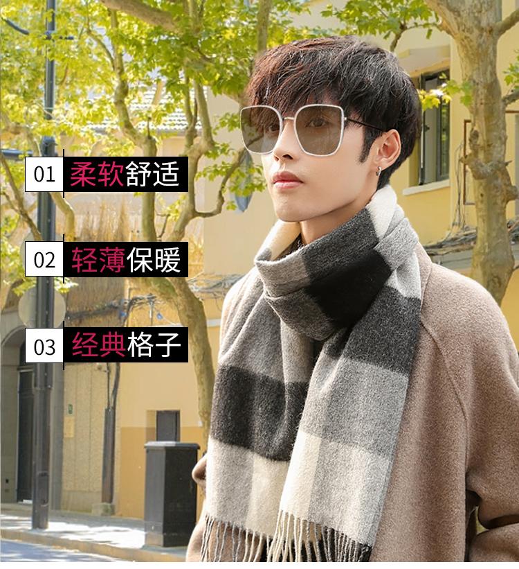 Viney plaid scarf fashionable, warm, cold proof, windproof scarf for both men and women