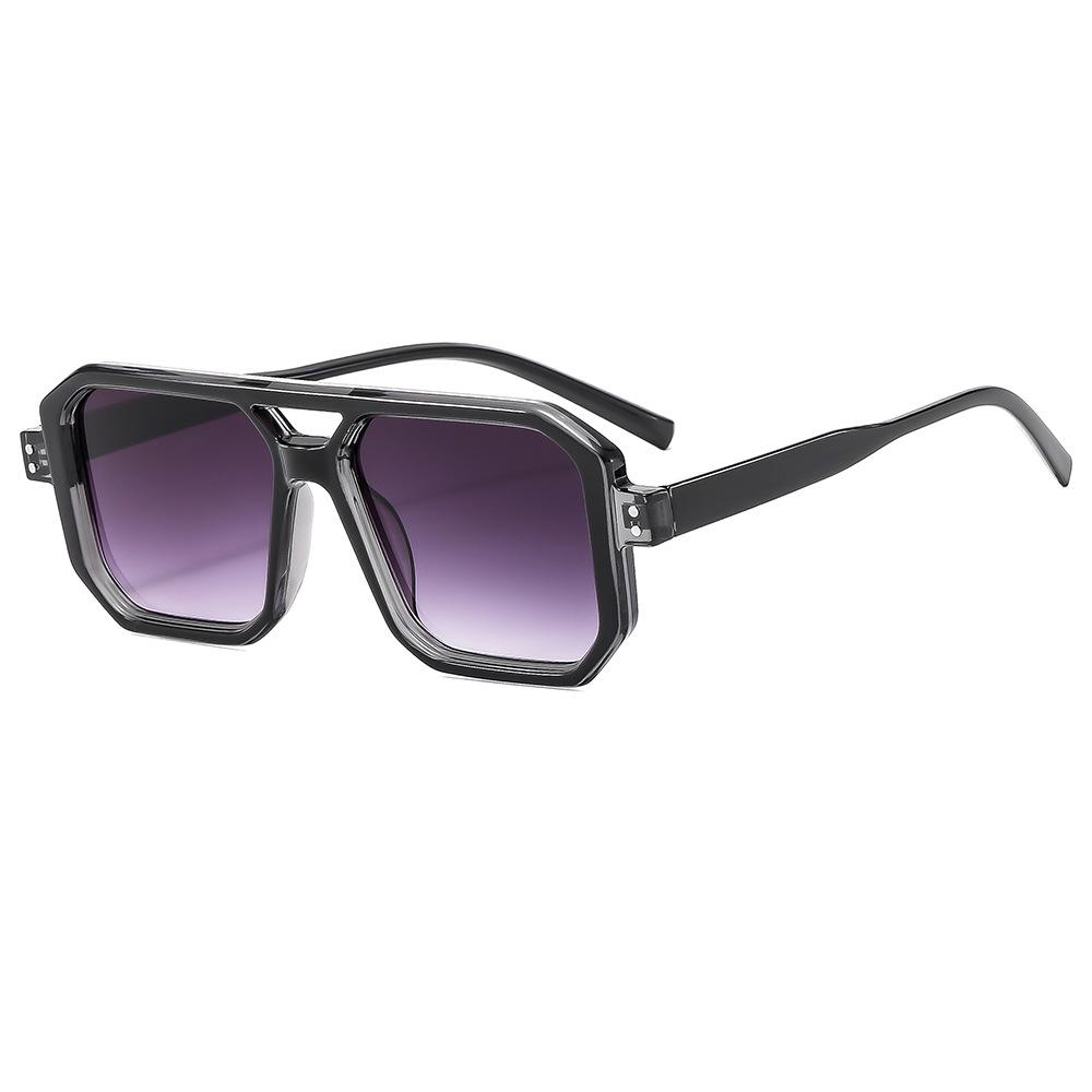 Vintage Double Bridge Sunglasses Women Square Frame Luxury Shades Sun Glasses Female Pilot Eyewear Uv400