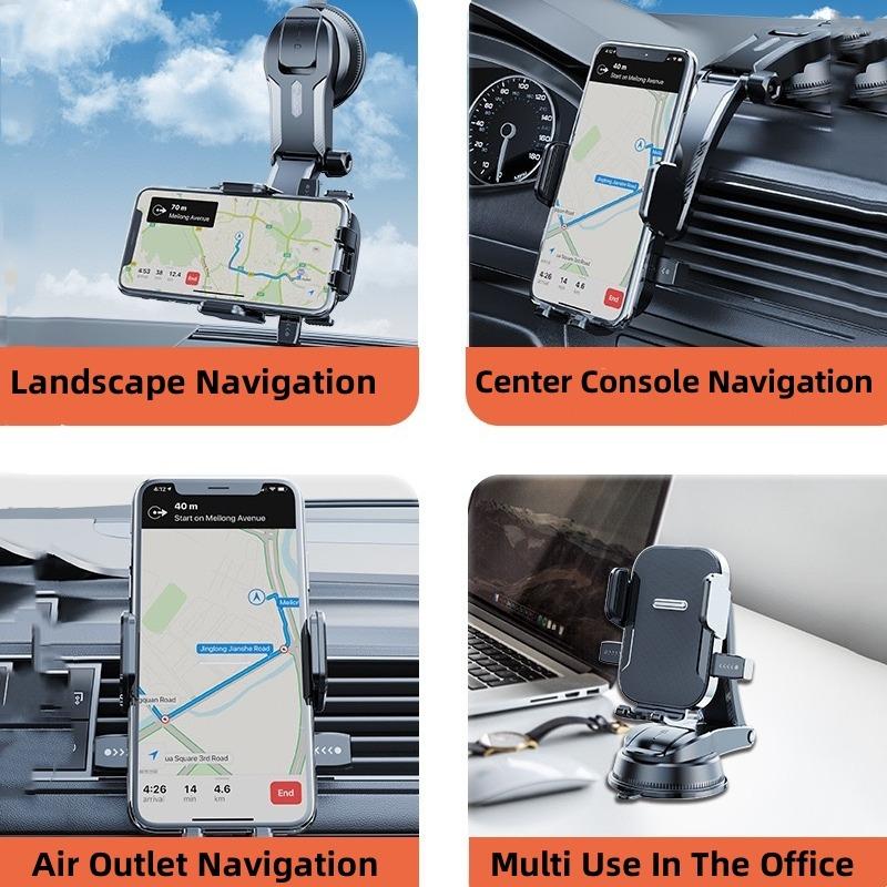Car Dashboard Phone Holder Stand Gravity Strong Suction Cup Stable Universal Windshield Navigation Hanging Interior Accessories