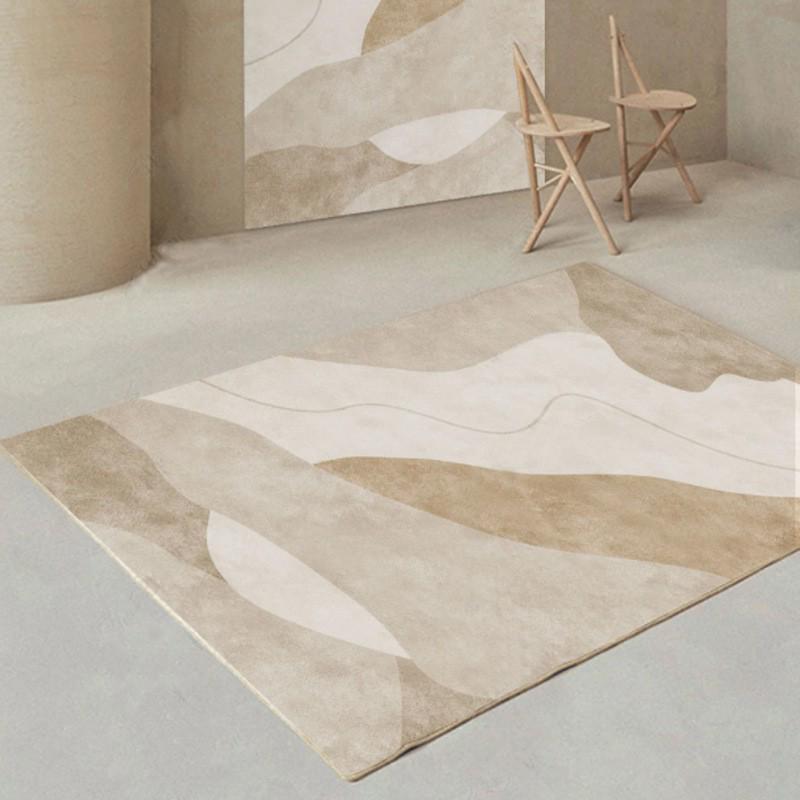 Luxuriöser Imitat-Kaschmir Teppich mit Rutschstopp für Wohnzimmer, Schlafzimmer oder Kaffeetisch