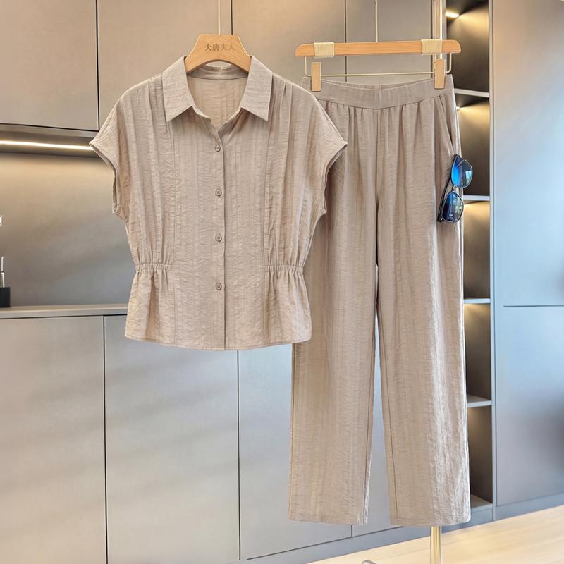 Women s Relaxed Summer Two-Piece Set 4XL