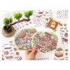 Zahlreiche Stile von Cartoon-Landschaftsaufklebern, Miniaturwelten, kleine kreative 3D-Hütten, dekomprimierende DIY-Szenen, Haustieraufkleber