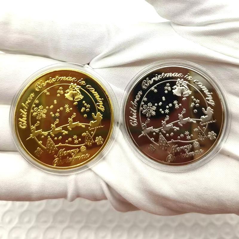 Julmynt, önskemynt till julafton, souvenirer, metallhantverk, julklappar, presenter till vänner, presenter i julklapp