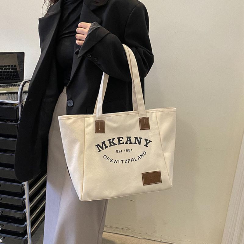 Stylish Canvas Tote Bag For Women 2023 Chic And Simple Design Large Capacity