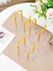 New Hollowed Out Hear Disposable Paper Cup Holder Water Cups Dispenser Stand Acrylic Cup Storage Display Rack Coffee Cup Holder