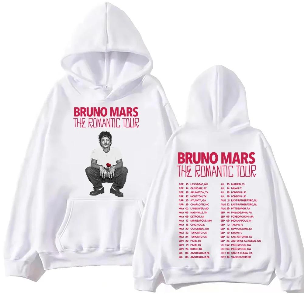 Bruno Mars The Romantic Tour 2026 Hoodie Man Woman Harajuku Long Sleeve Pullover Tops Sweatshirt Gift