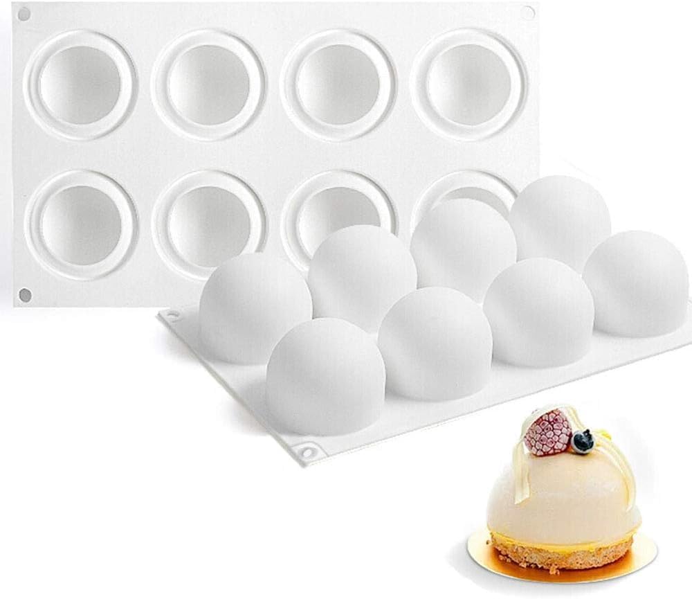 Round Spherical Mousse Mooncake Silicone Mold Round Ice Hockey Chocolate Small Round Ball