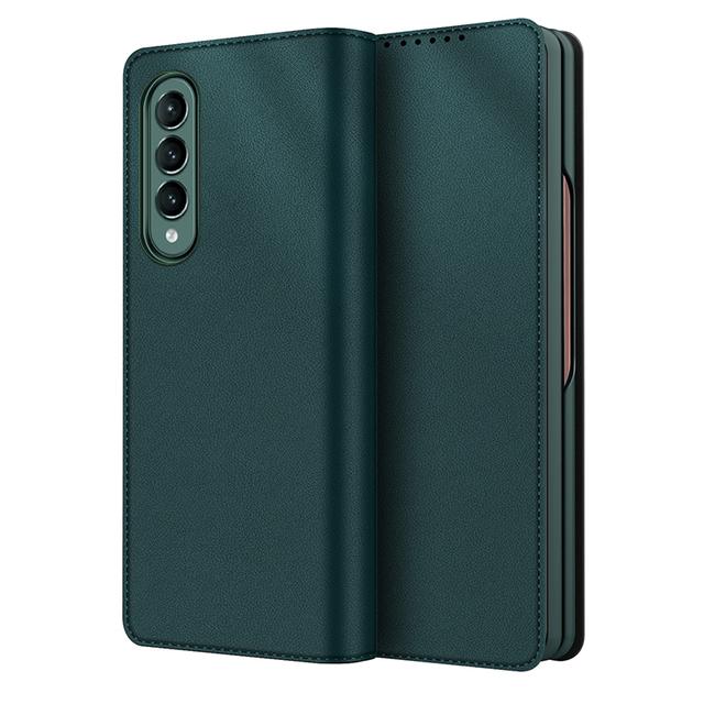 Luxury Leather Phone Cover For Samsung Galaxy Z Fold 4 3 2 Case With Card Slot Kickstand Back Case Can Be Separated