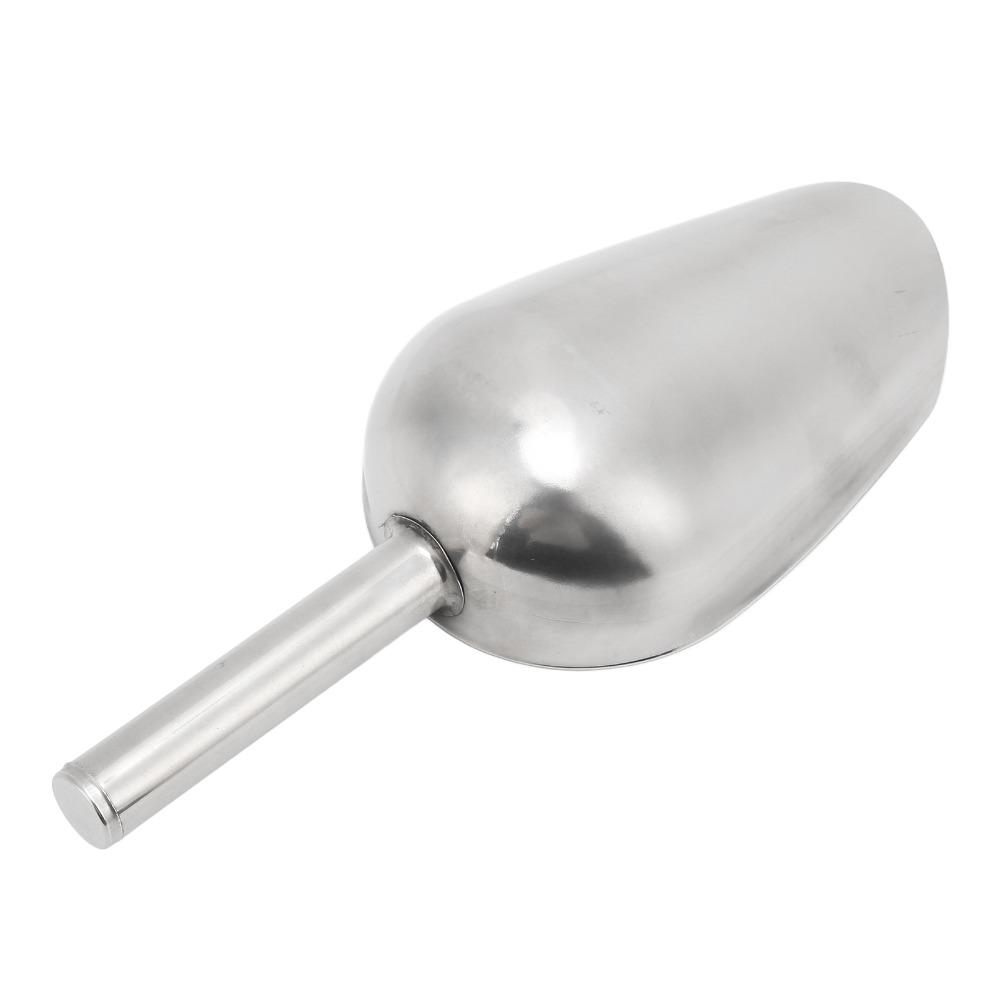 Stainless Steel Pet Food Scoop Food Grade Smooth Edge Cat Food Scoop Polished Surface Durable Dog Food Scoop Pet Food Storage