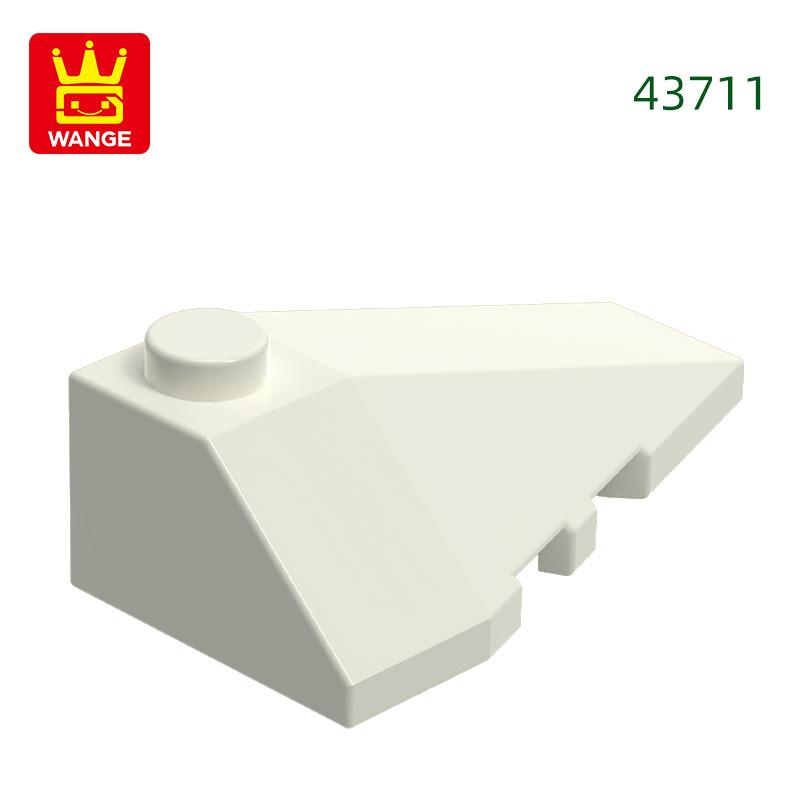 Non-Toxic 74Pcs/Lot 43711 Right Wedge Sloped 4X3 Triple Building Blocks Moc Accessories Compatible With Bricks Children Toys Gift Bo