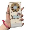 Autumn and winter embroidery dachshund suitable for Apple 17Promax mobile phone case IP16 bulge bag air cushion 15 cute 14 fine holes