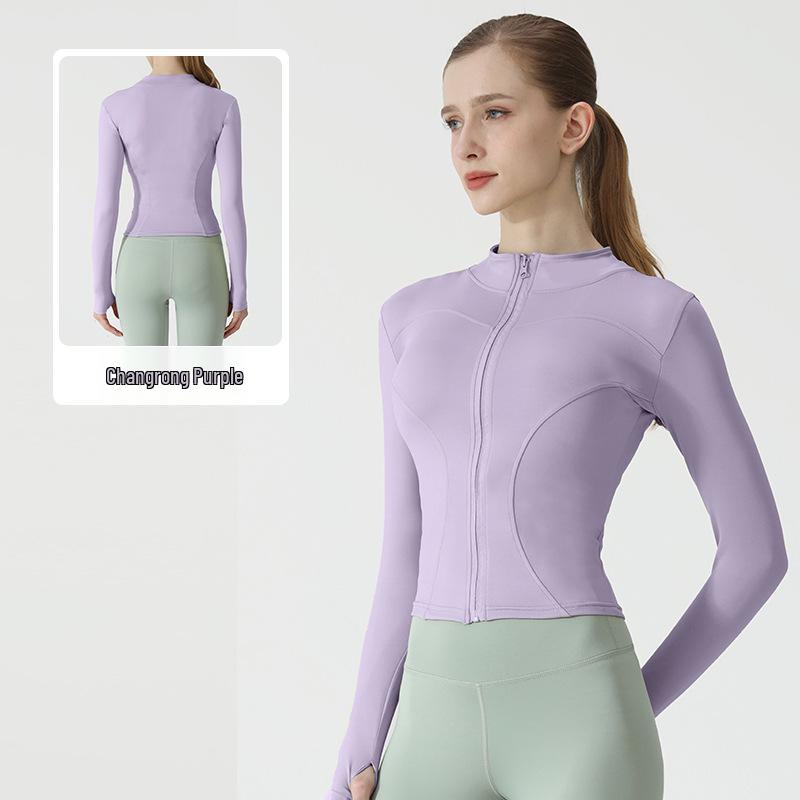 Women's Stand Collar Quick-Dry Sports Jacket - Spring/Autumn Fitness & Casual Running/Yoga Wear