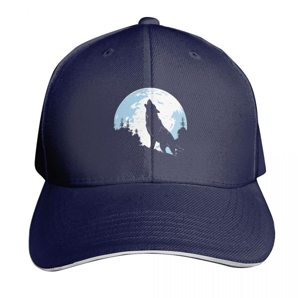 Howling Wolf Baseball Cap Beach hats for Unisex western Hat Luxury Hat Womens Beach Outlet  Unisexs