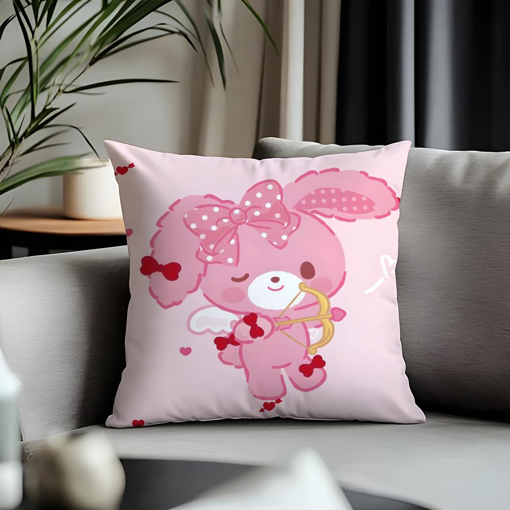 Hot Bbonbonribboning Cushion Cover Antidustmite Pillowcase Invisible Zipper Silky Short Plush Sofa Cushion Cover