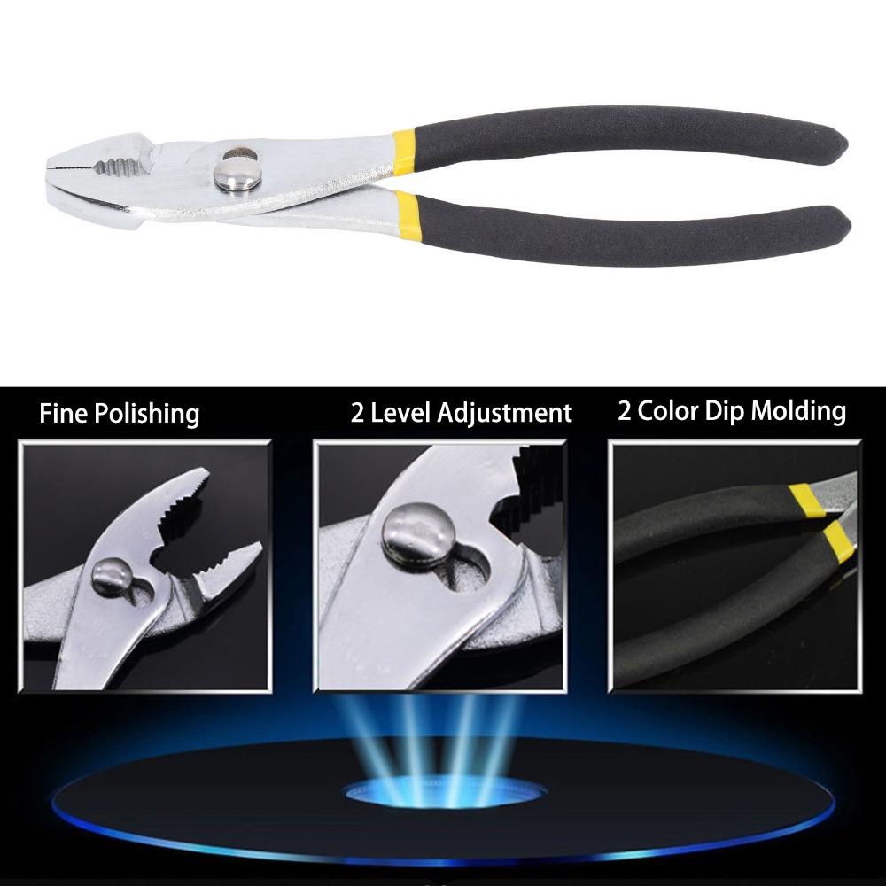 Steel Pliers Slip Joint Pliers Plastic Handle Heavy Duty Pliers Convenient Hand Pliers Home Repair