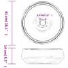 Above Counter Wash Basin Grey Round Ø41*14 Cm Ceramic