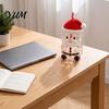 Durable Drinking Vessel Christmas Santa Straw Cup, High Borosilicate Glass Tumbler, Clear Tumbler Reusable Cup for Cold Beverages And Festive