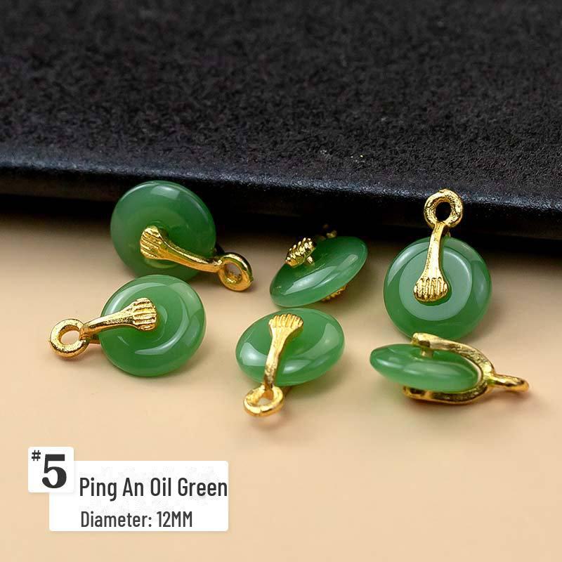 

Подвеска из нефрита в стиле чонсам: Ретро Металл Китайский Национальный Прилив DIY Аксессуар